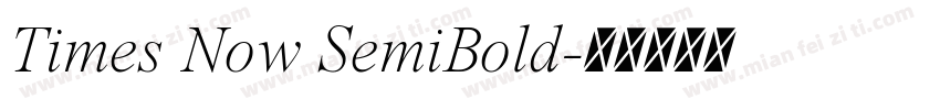Times Now SemiBold字体转换